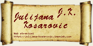 Julijana Košarović vizit kartica